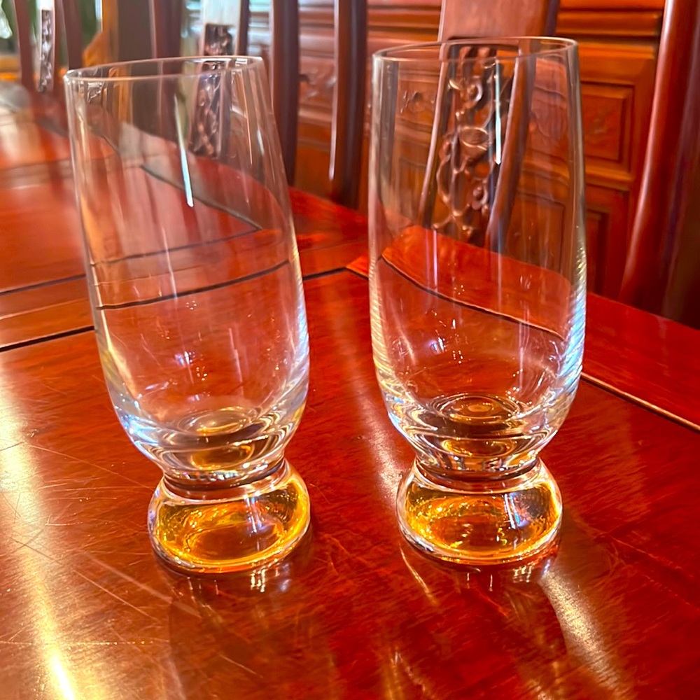 Goblets With Amber Stem